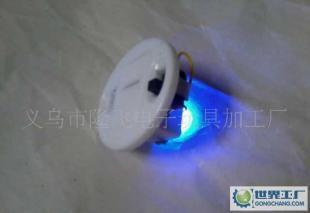 电子元件焊接加工与配件供应 七彩小夜灯底座及纽扣电池盒解决方案